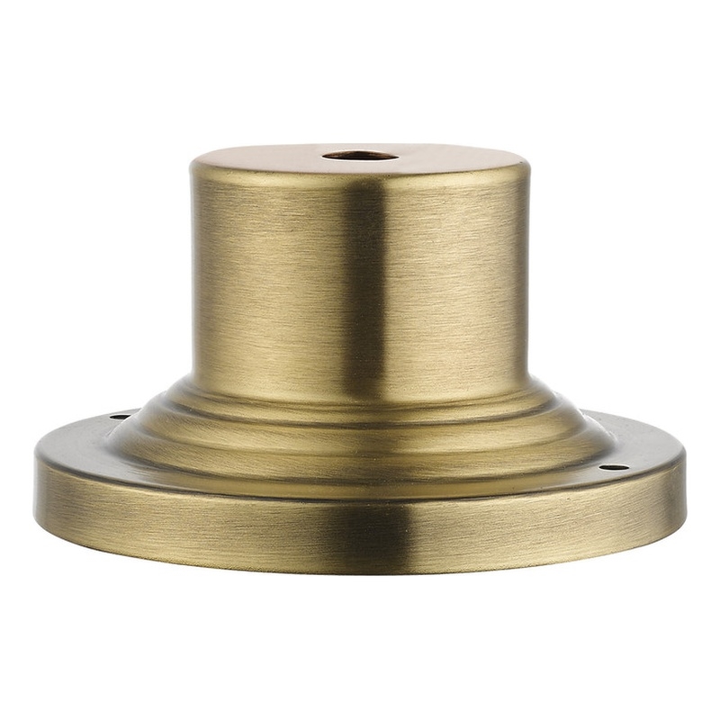 Beaumont Lane Contemporary Antique Brass Outdoor Pier Mount Adapter