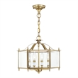 Beaumont Lane Contemporary 4 Light Antique Brass Chain Hang/Ceiling Mount