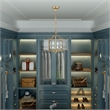 Beaumont Lane Contemporary 4 Light Antique Brass Chain Hang/Ceiling Mount