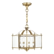 Beaumont Lane Contemporary 4 Light Antique Brass Chain Hang/Ceiling Mount