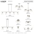 Beaumont Lane Transitional 1-Light Metal & Glass Flush Mount in Brushed Nickel