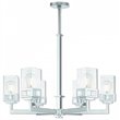 Beaumont Lane Contemporary 6 Light Chandelier in Polished Chrome