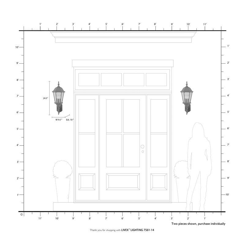 Beaumont Lane Traditional 3-Light Metal Outdoor Wall Lantern in Textured Black
