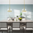 Beaumont Lane Contemporary 5 Light Polished Brass Chain Hang/Ceiling Mount