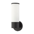 Beaumont Lane Contemporary 1-Light Metal & Glass ADA Single Sconce in Black