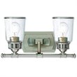 Beaumont Lane Contemporary 2 Light Bath Vanity Light in Nickel