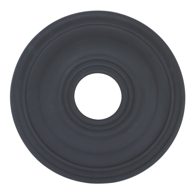 Beaumont Lane Contemporary Steel Ceiling Medallion in Black Finish