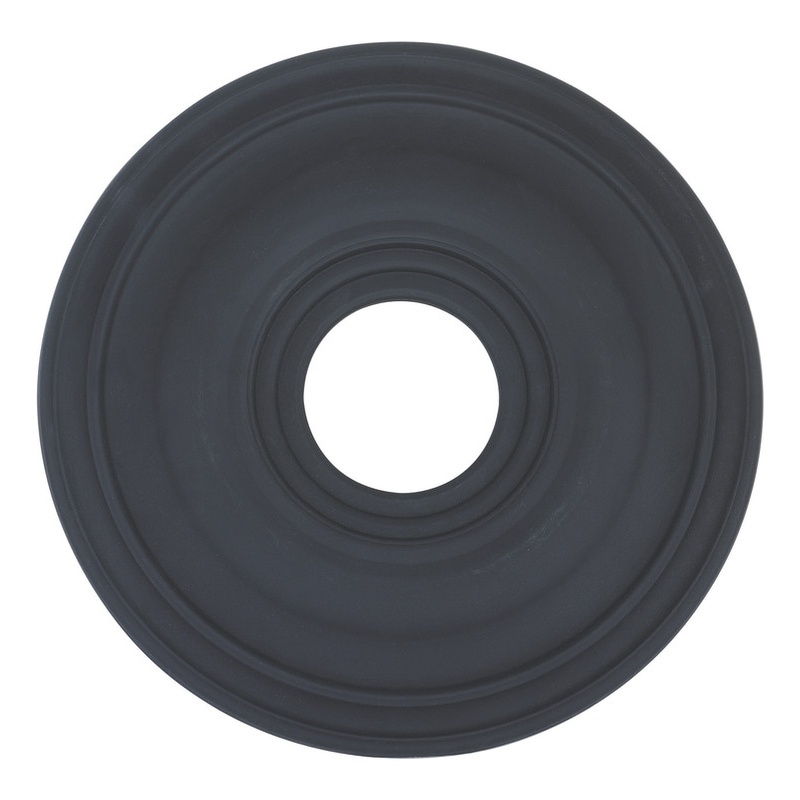 Beaumont Lane Contemporary Steel Ceiling Medallion in Black Finish