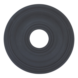 Beaumont Lane Contemporary Steel Ceiling Medallion in Black Finish