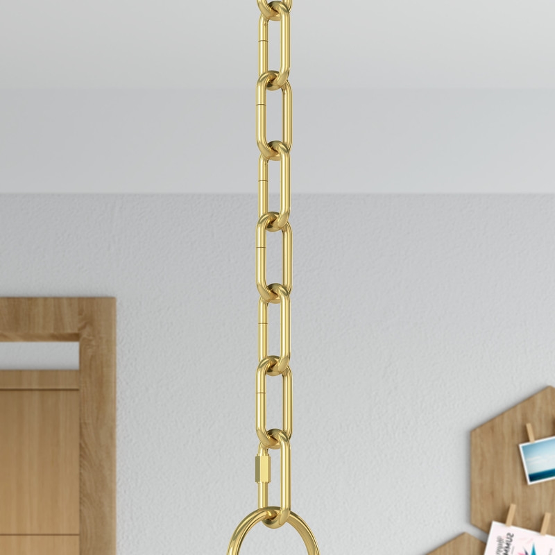 Beaumont Lane Contemporary Polished Brass 12' Extra Heavy Duty Decorative Chain