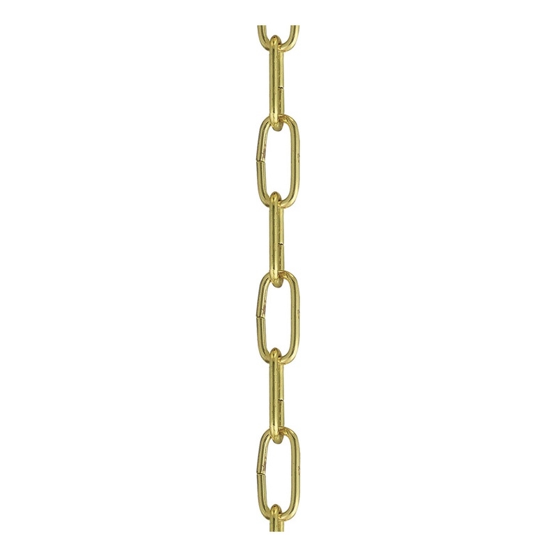 Beaumont Lane Contemporary Polished Brass 12' Extra Heavy Duty Decorative Chain