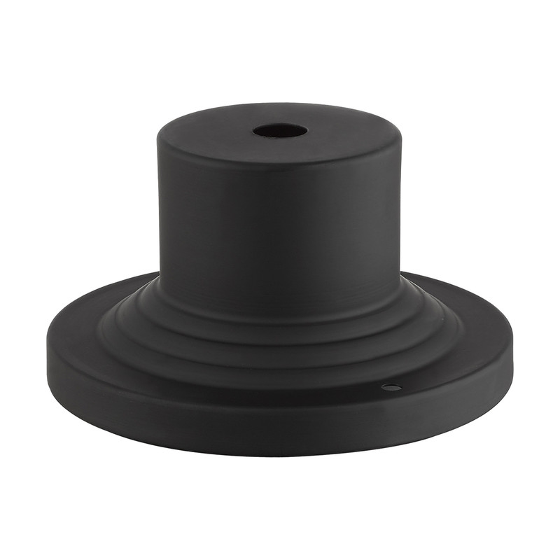 Beaumont Lane Contemporary Brass Black Outdoor Pier Mount Adapter