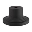 Beaumont Lane Contemporary Brass Black Outdoor Pier Mount Adapter