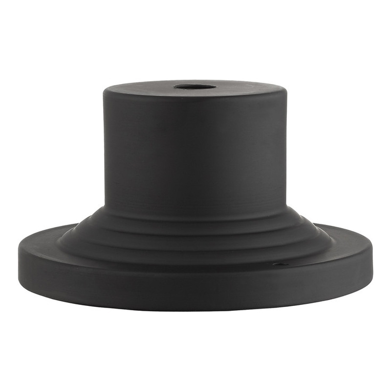 Beaumont Lane Contemporary Brass Black Outdoor Pier Mount Adapter