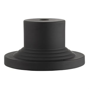 Beaumont Lane Contemporary Brass Black Outdoor Pier Mount Adapter