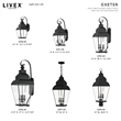 Beaumont Lane Contemporary Brass Outdoor Wall Lantern in Black
