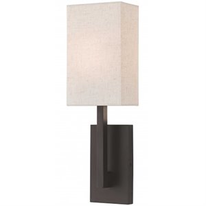 Beaumont Lane Contemporary Steel ADA Wall Sconce in Bronze Finish