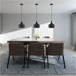 Beaumont Lane Mid-Century 1-Light Metal Single Pendant in Black