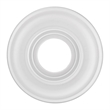 Beaumont Lane Contemporary Steel Ceiling Medallion in White Finish