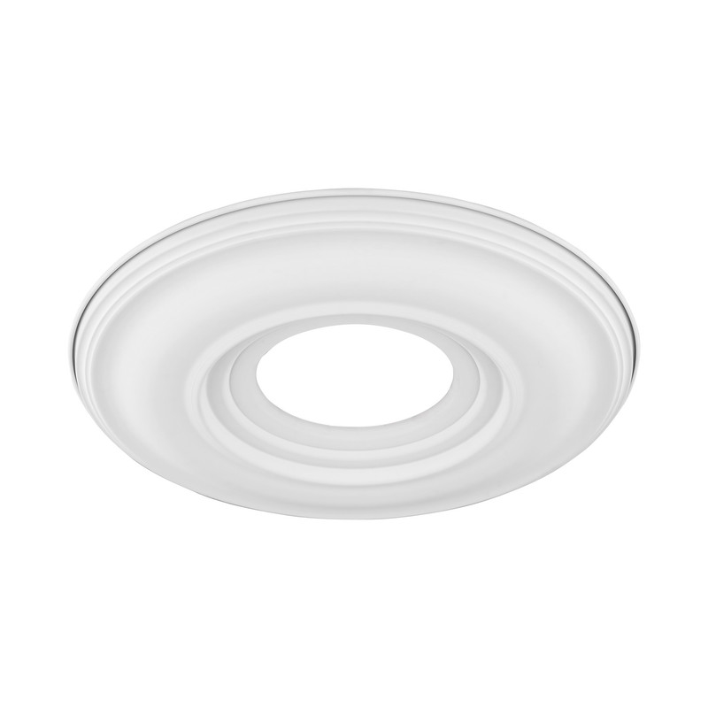 Beaumont Lane Contemporary Steel Ceiling Medallion in White Finish