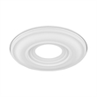 Beaumont Lane Contemporary Steel Ceiling Medallion in White Finish