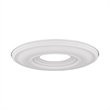 Beaumont Lane Contemporary Steel Ceiling Medallion in White Finish
