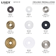 Beaumont Lane Contemporary Steel Ceiling Medallion in White Finish