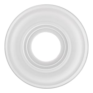 Beaumont Lane Contemporary Steel Ceiling Medallion in White Finish