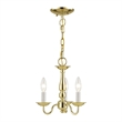 Beaumont Lane Contemporary 3 Light Polished Brass Chain Hang/Ceiling Mount