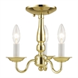 Beaumont Lane Contemporary 3 Light Polished Brass Chain Hang/Ceiling Mount