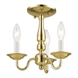 Beaumont Lane Contemporary 3 Light Polished Brass Chain Hang/Ceiling Mount