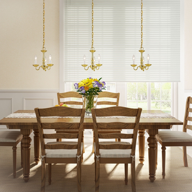 Beaumont Lane Contemporary 3 Light Polished Brass Chain Hang/Ceiling Mount