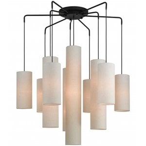Beaumont Lane Contemporary 15 Light Foyer Chandelier in Bronze