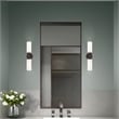 Beaumont Lane Contemporary 2-Light Glass/Metal ADA Vanity Sconce in Bronze