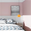 Beaumont Lane Modern 1-Light Metal Single Pendant with Shade in Shiny Orange