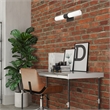 Beaumont Lane 2-Light Twist Lock Metal ADA Vanity Sconce in Textured Black