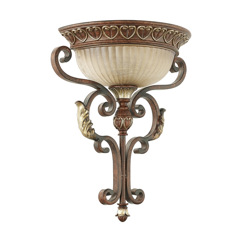 Beaumont Lane Contemporary Resin Wall Sconce in Bronze Finish