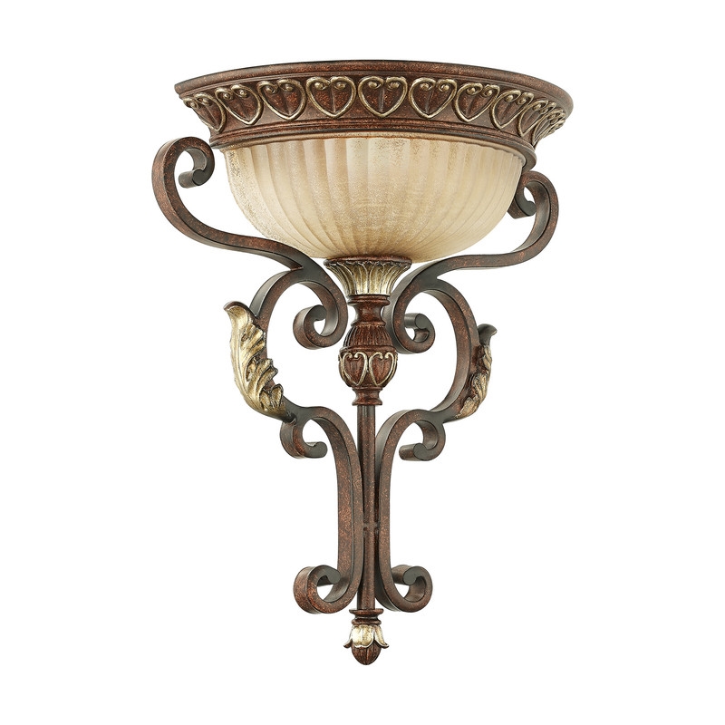 Beaumont Lane Contemporary Resin Wall Sconce in Bronze Finish