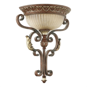 Beaumont Lane Contemporary Resin Wall Sconce in Bronze Finish