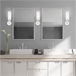Beaumont Lane Modern 1-Light Metal ADA Wall Sconce in Polished Chrome