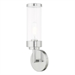 Beaumont Lane Modern 1-Light Metal ADA Wall Sconce in Polished Chrome