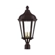 Beaumont Lane Contemporary 3 Light Outdoor Post Lantern in Bronze