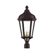 Beaumont Lane Contemporary 3 Light Outdoor Post Lantern in Bronze