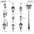 Beaumont Lane Contemporary 3 Light Outdoor Post Lantern in Bronze