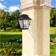Beaumont Lane Contemporary Brass Outdoor Wall Lantern in Bronze