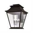 Beaumont Lane Contemporary Brass Outdoor Wall Lantern in Bronze