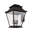 Beaumont Lane Contemporary Brass Outdoor Wall Lantern in Bronze