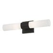 Beaumont Lane Contemporary 2-Light Twist Lock Metal ADA Vanity Sconce in Black