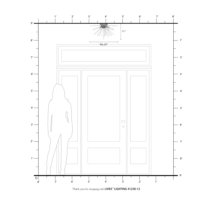 Beaumont Lane Mid-Century 4-Light Mid-Century Metal Ceiling Mount in Satin Brass