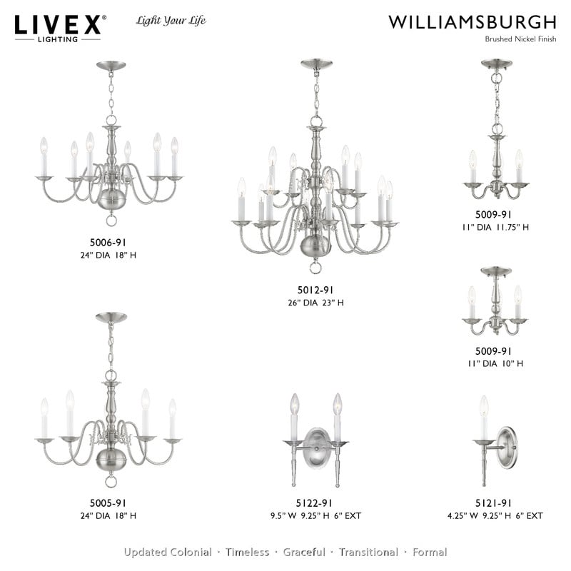 Beaumont Lane Contemporary 12 Light Brushed Nickel Chandelier